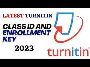 Turnitin Class id and Enrollment Key 2023